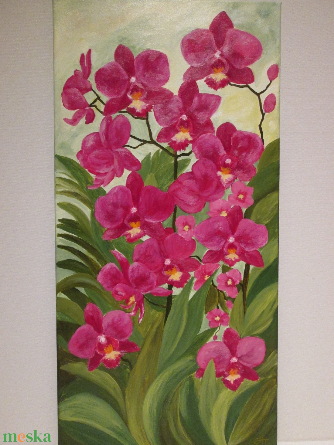 Orchideák , Festmény - művészet - festmény - akril - Meska.hu
