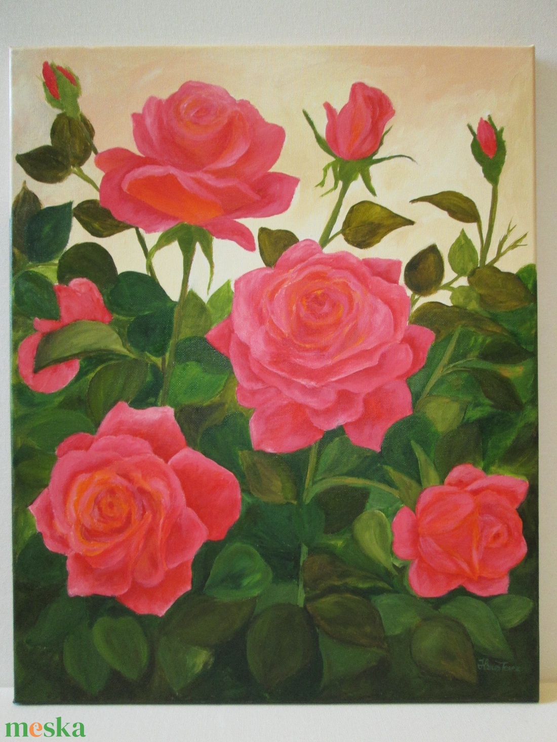 Rózsák tánca , Festmény - művészet - festmény - akril - Meska.hu