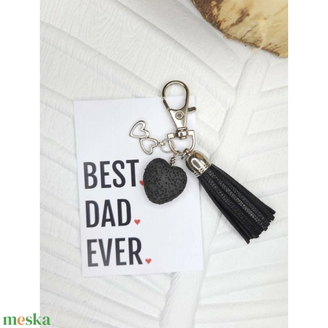 Best. Dad. Ever. fekete lávakő kulcstartó - táska & tok - kulcstartó & táskadísz - kulcstartó - Meska.hu Best. Dad. Ever. fekete lávakő kulcstartó - táska & tok - kulcstartó & táskadísz - kulcstartó - Meska.hu
