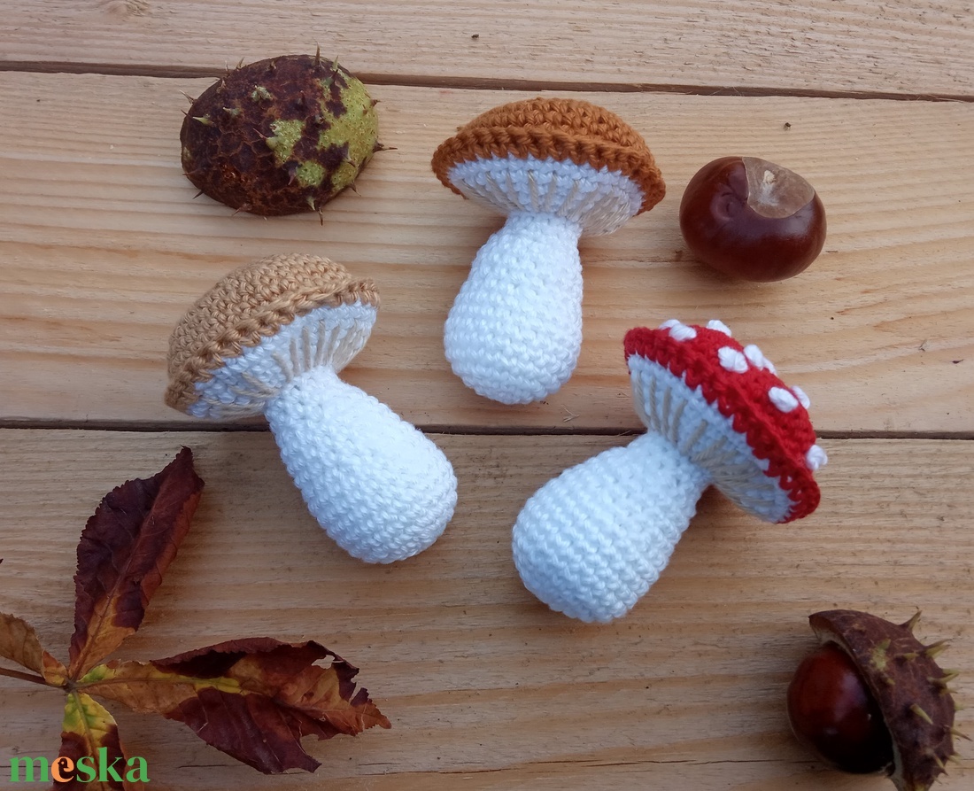 Horgolt gomba - Gyermeknapi AKCIÓ - játék & sport - szerepjáték - Meska.hu