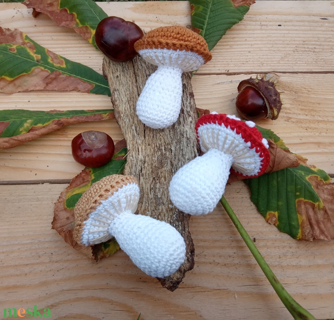 Horgolt gomba - Gyermeknapi AKCIÓ - játék & sport - szerepjáték - Meska.hu