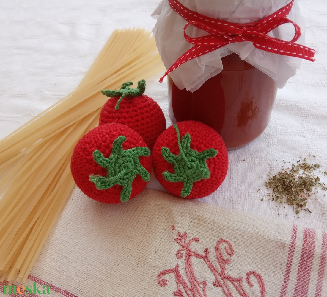 Horgolt paradicsom  - játék & sport - szerepjáték - Meska.hu