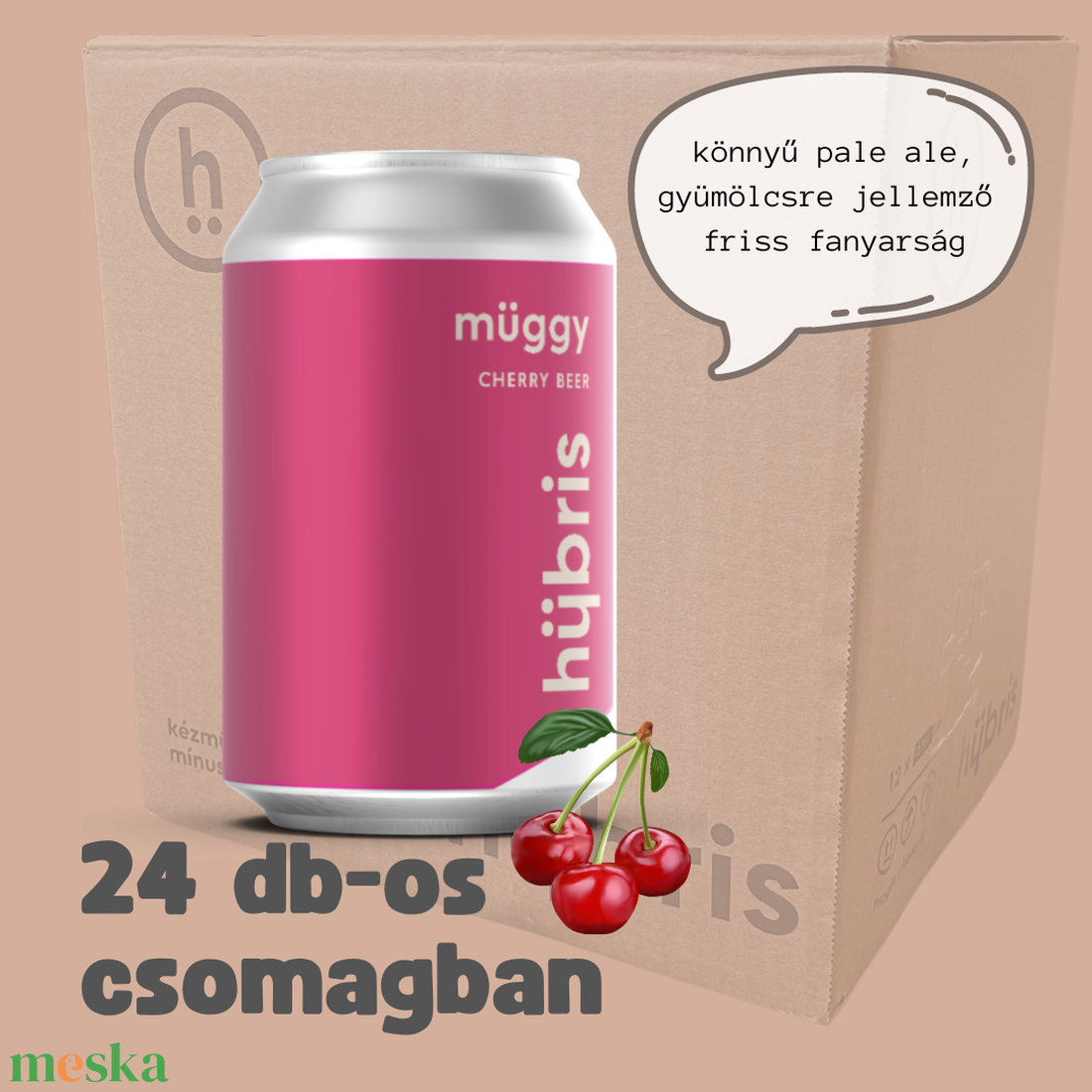 24 darabos hübris müggy csomag - élelmiszer - alkoholos italok - Meska.hu