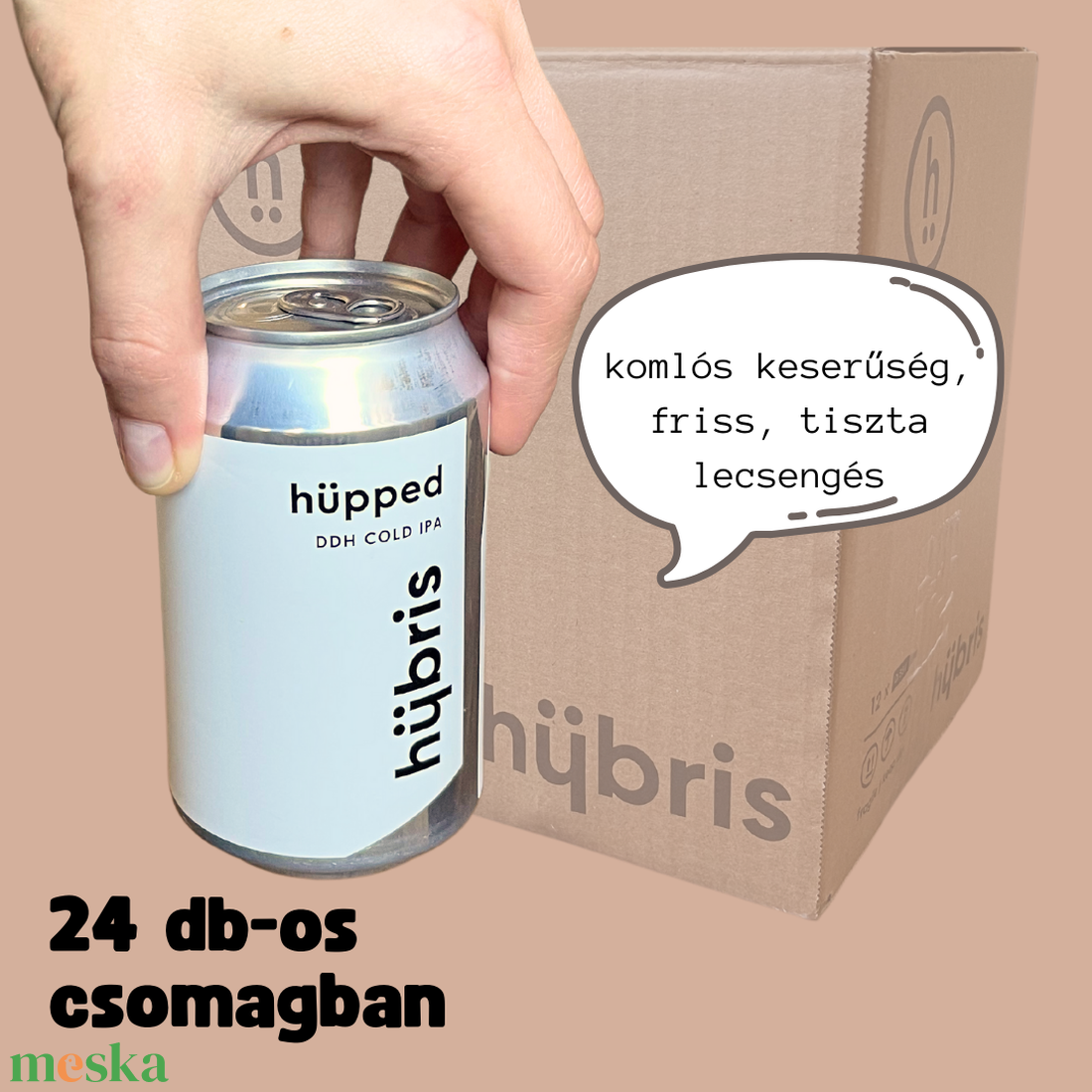 24 darabos hübris hüpped // DDH Cold IPA csomag - élelmiszer - alkoholos italok - Meska.hu