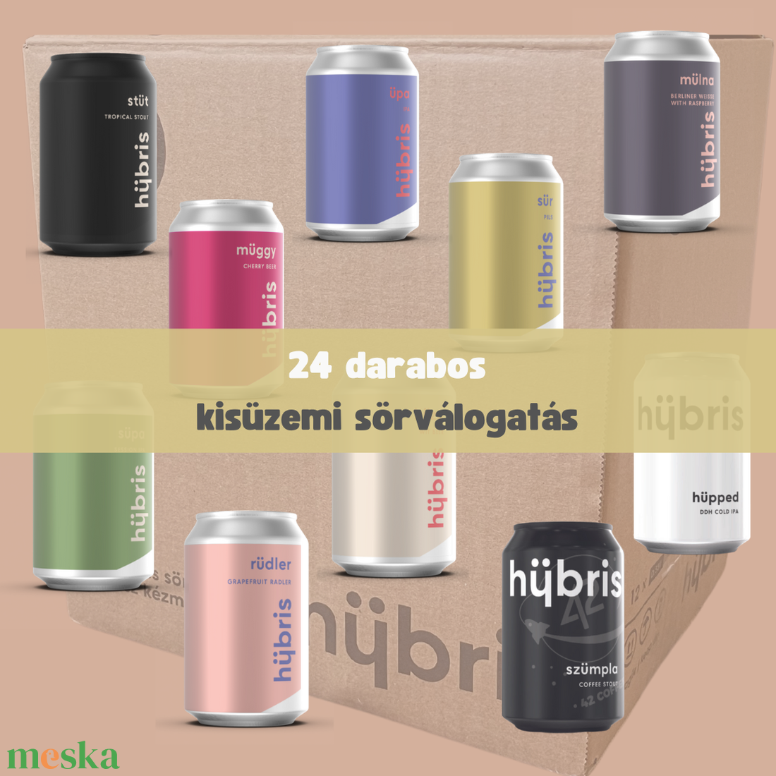 24 darabos kisüzemi sörök válogatás  - élelmiszer - alkoholos italok - Meska.hu