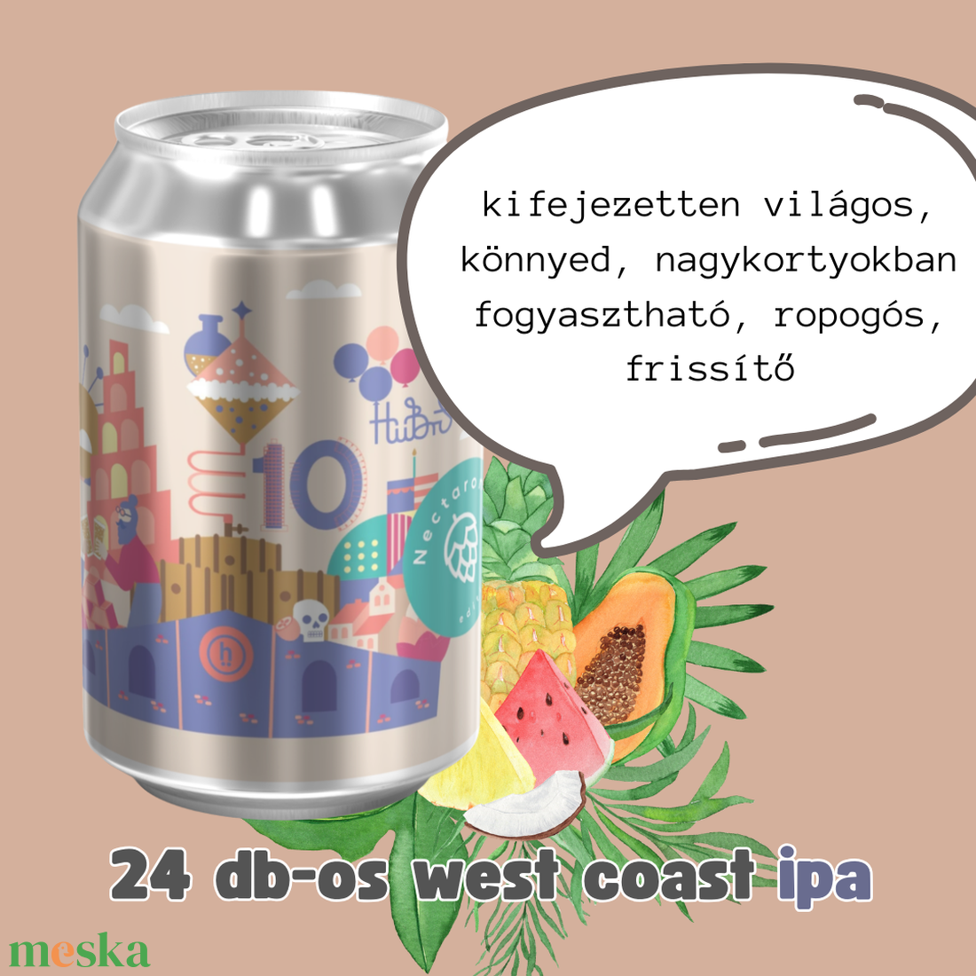 24 db West Coast Ipa, új zélandi komlókkal - élelmiszer - gourmet ajándékcsomag - Meska.hu