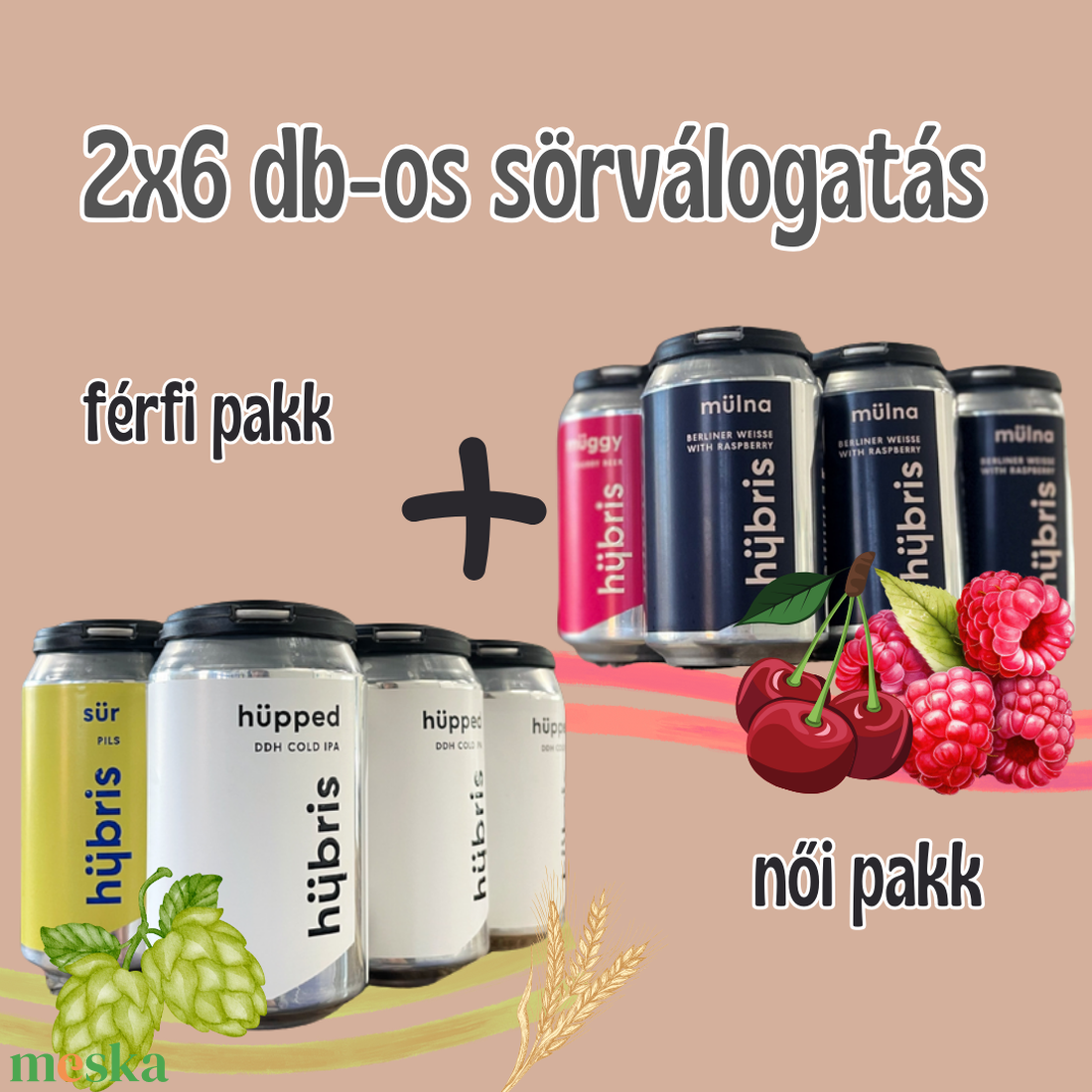 Kedvencek: 2x6 db-os sörválogatás a hübris kisüzemi sörfőzdéből - élelmiszer - alkoholos italok - Meska.hu