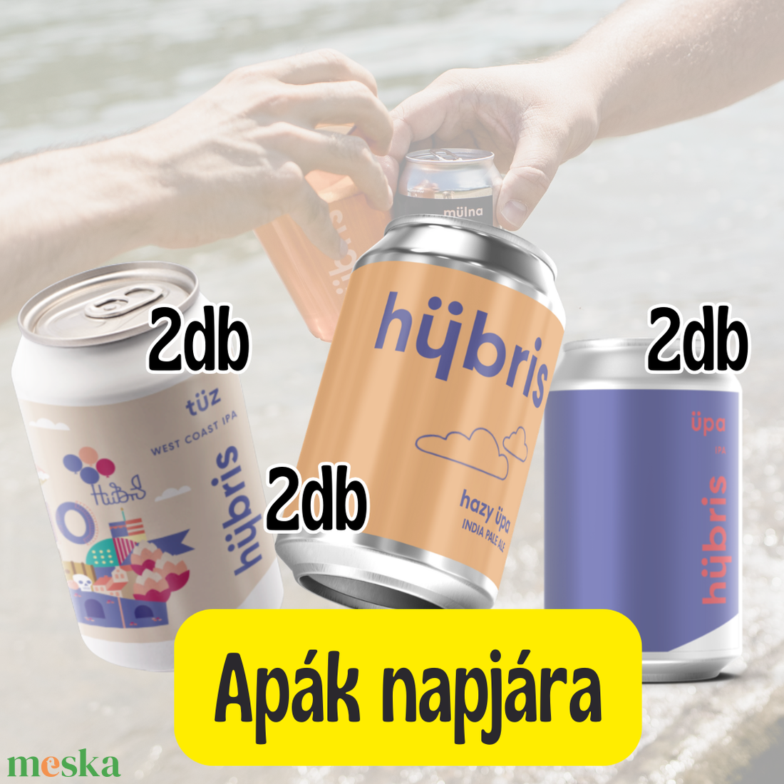 Apa IPA pakk - hübris sörfőzde ipa válogatás - élelmiszer - gourmet ajándékcsomag - Meska.hu