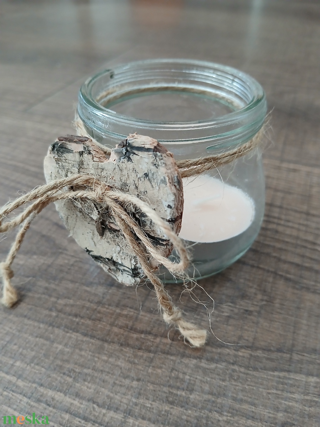 Mécses szívvel - otthon & életmód - gyertya, illat, aroma - mécses és mécsestartó - Meska.hu