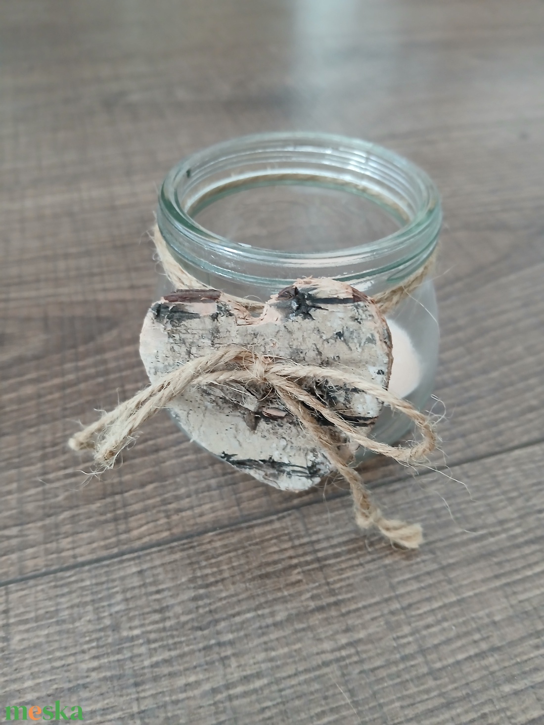 Mécses szívvel - otthon & életmód - gyertya, illat, aroma - mécses és mécsestartó - Meska.hu