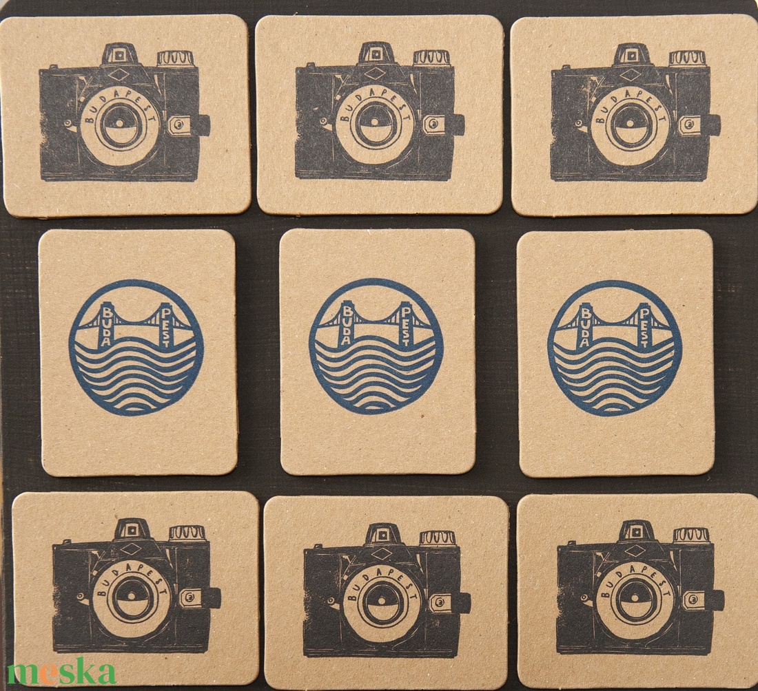 Budapest Vintage foto és Lánchíd hűtőmágnesek - otthon & életmód - konyhafelszerelés, tálalás - konyhai dekoráció - hűtőmágnes - Meska.hu