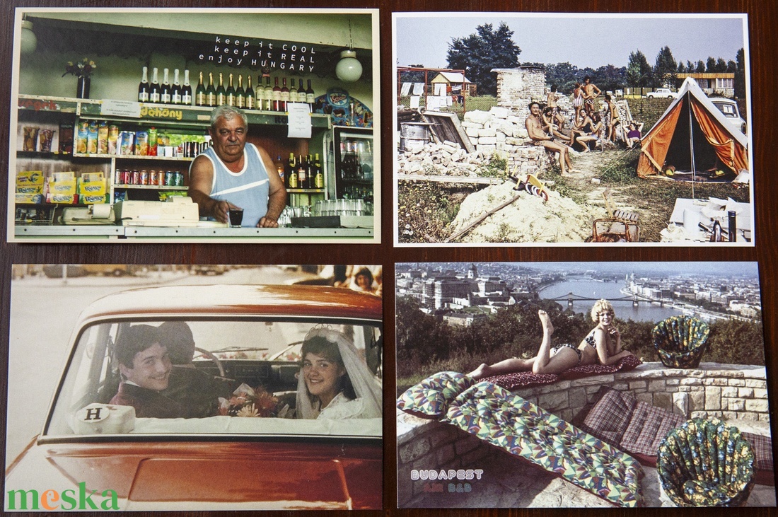 Budapest Retro fotó képeslapok 4 db-os szett - otthon & életmód - papír, írószer - ajándékozás kellékei - képeslap, üdvözlőlap - Meska.hu