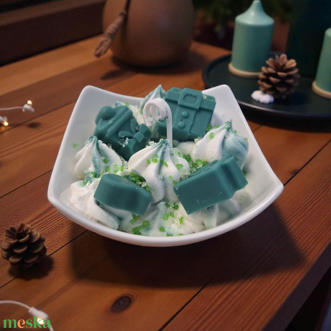 Mézeskalács Karamell gyertyatál - otthon & életmód - gyertya, illat, aroma - gyertya - Meska.hu