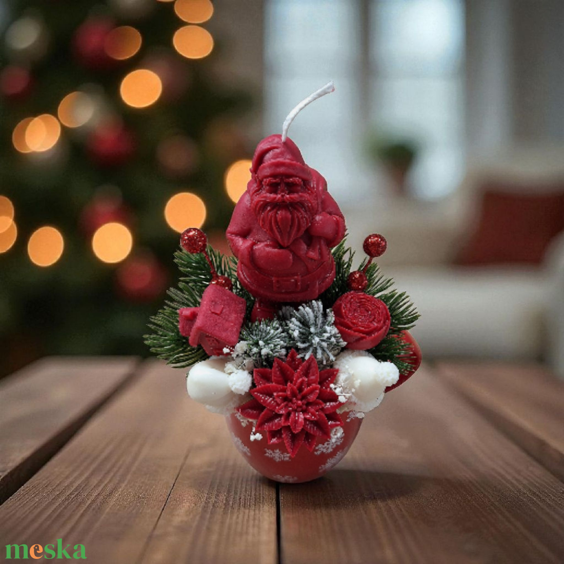 Mikulás bögrében - otthon & életmód - gyertya, illat, aroma - gyertya - Meska.hu