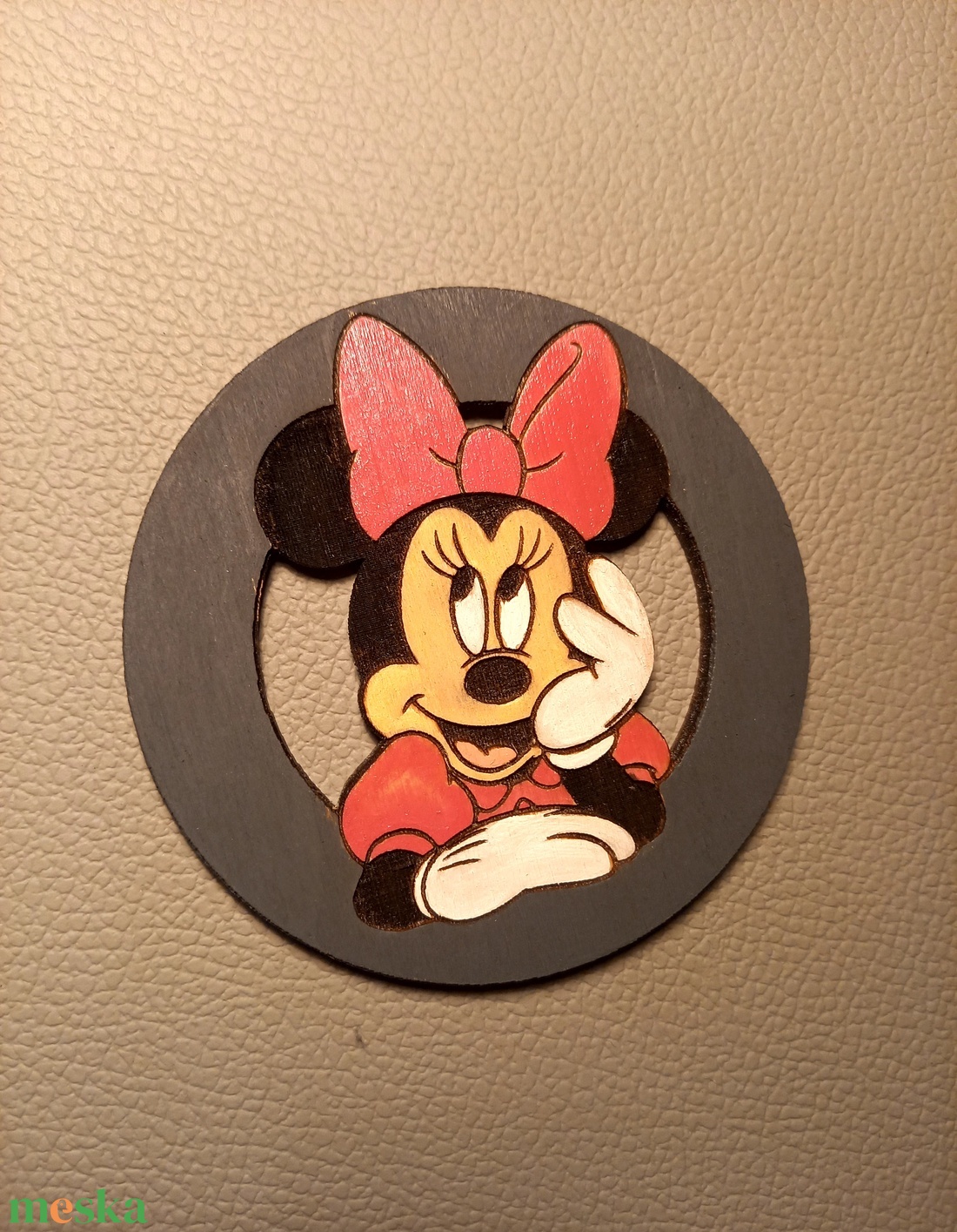 Minnie egeres poháralátét  - otthon & életmód - konyhafelszerelés, tálalás - tálalás - tányér- és poháralátét - Meska.hu
