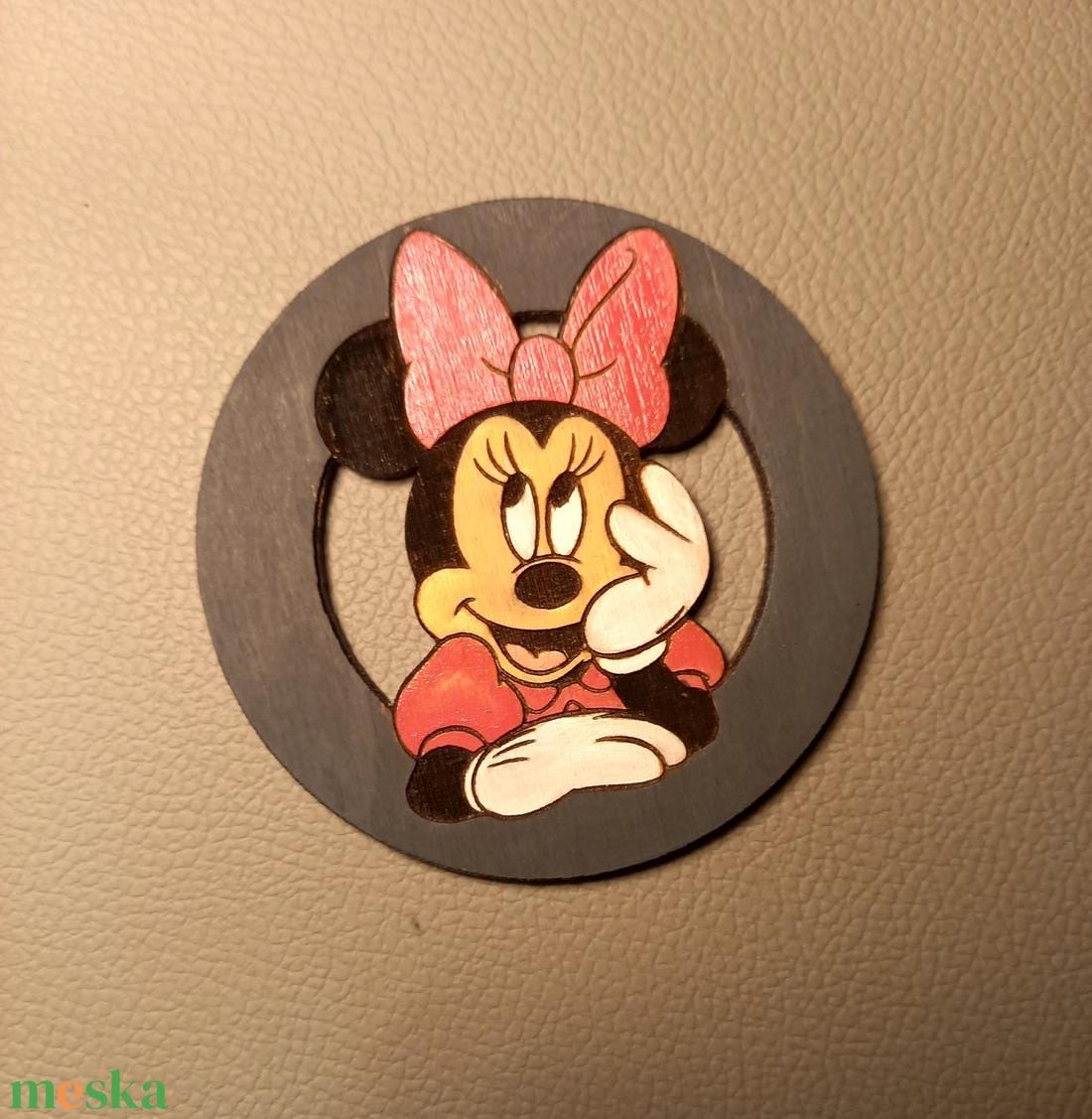 Minnie egeres poháralátét  - otthon & életmód - konyhafelszerelés, tálalás - tálalás - tányér- és poháralátét - Meska.hu