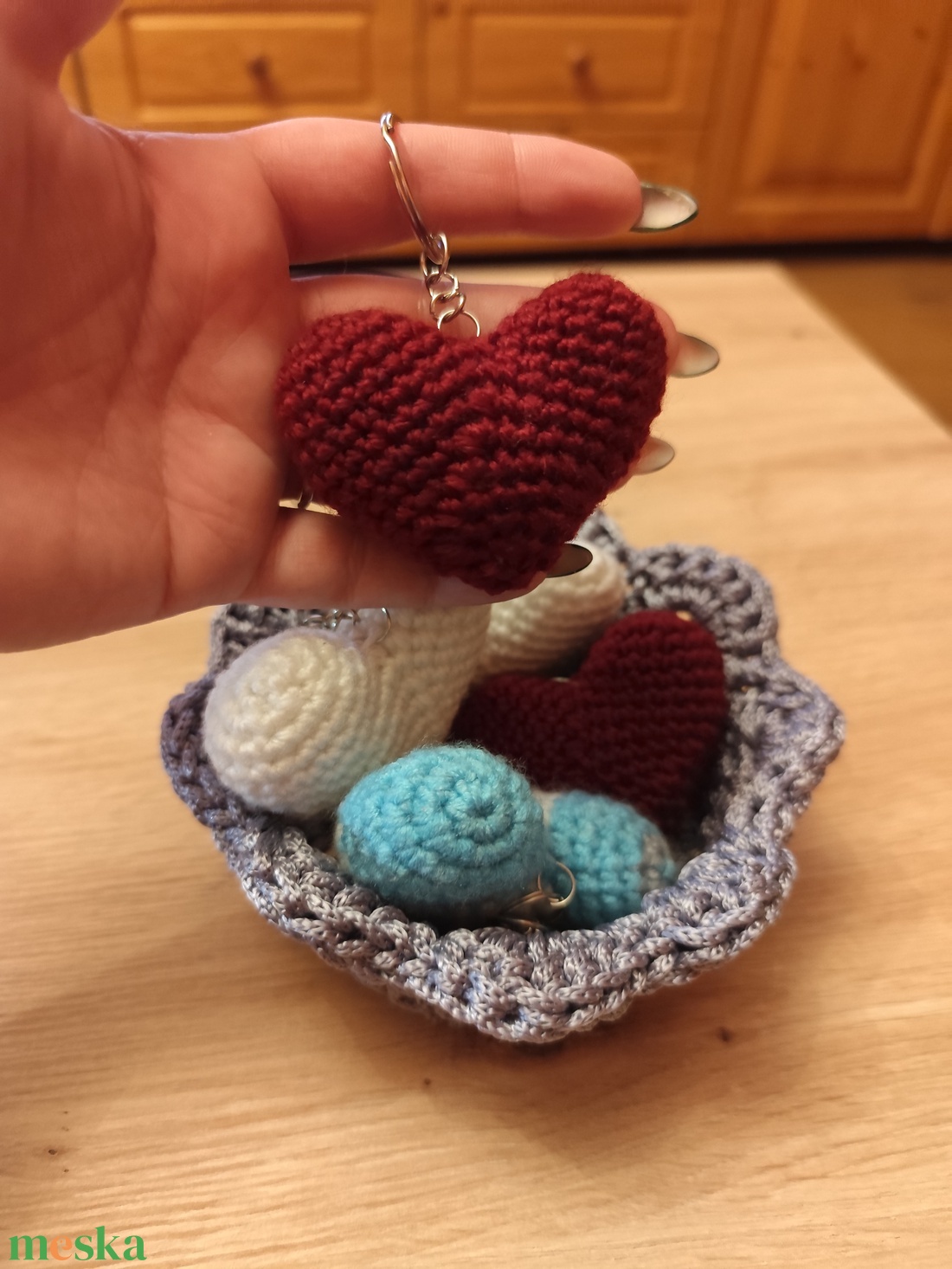 Szív kulcstartó  - táska & tok - kulcstartó & táskadísz - kulcstartó - Meska.hu