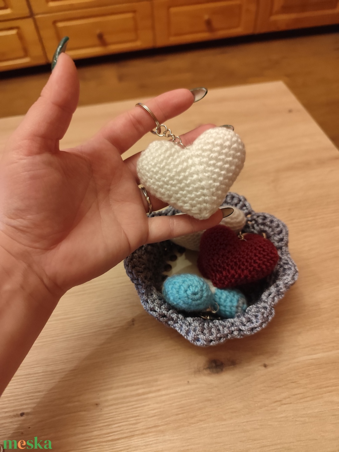 Szív kulcstartó  - táska & tok - kulcstartó & táskadísz - kulcstartó - Meska.hu
