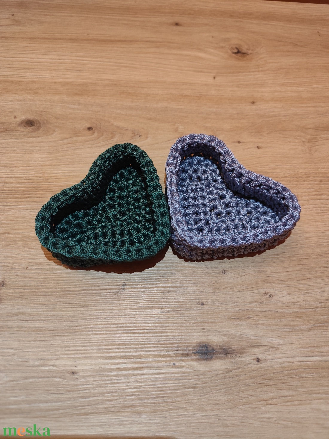 Szív alakú kis kosár  - otthon & életmód - tárolás & rendszerezés - tárolókosár - Meska.hu