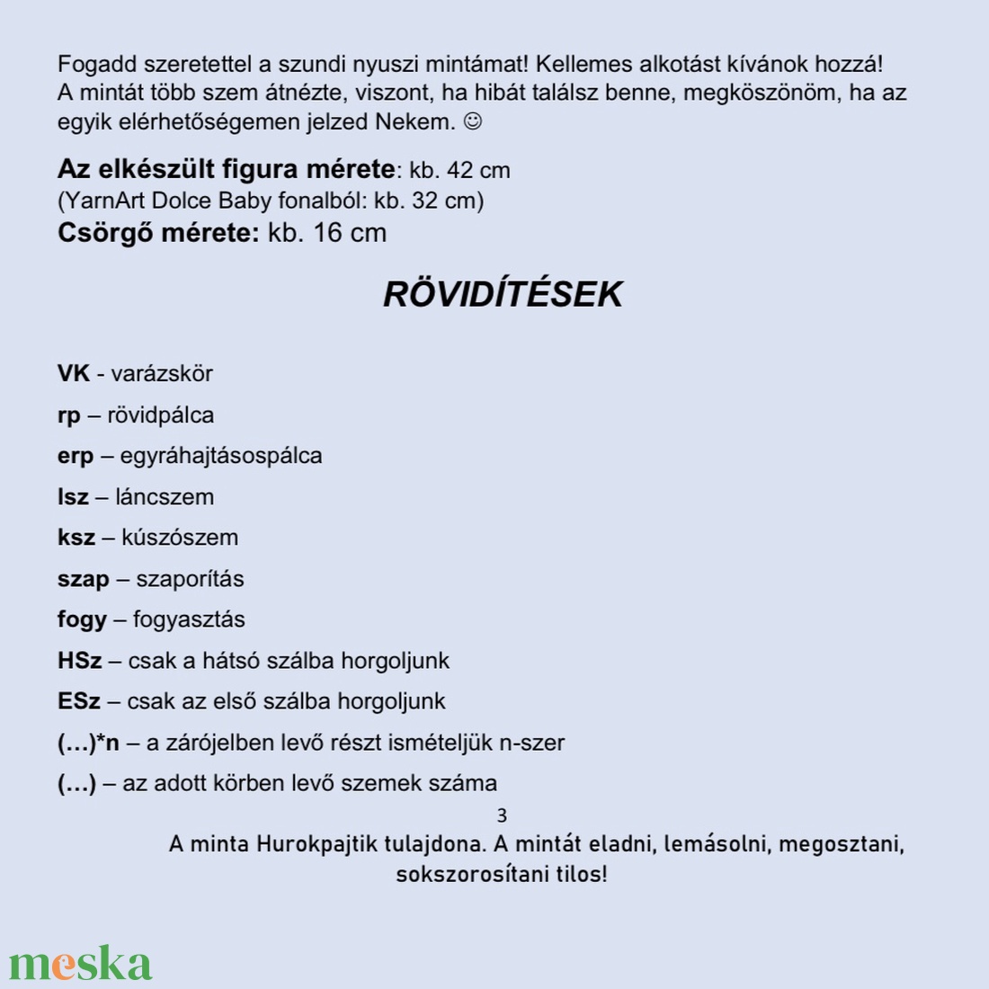 PDF Szundi-Nyuszi és csörgő horgolás minta - diy (csináld magad) - szabásminta, útmutató - horgolási minta - Meska.hu PDF Szundi-Nyuszi és csörgő horgolás minta - diy (csináld magad) - szabásminta, útmutató - horgolási minta - Meska.hu