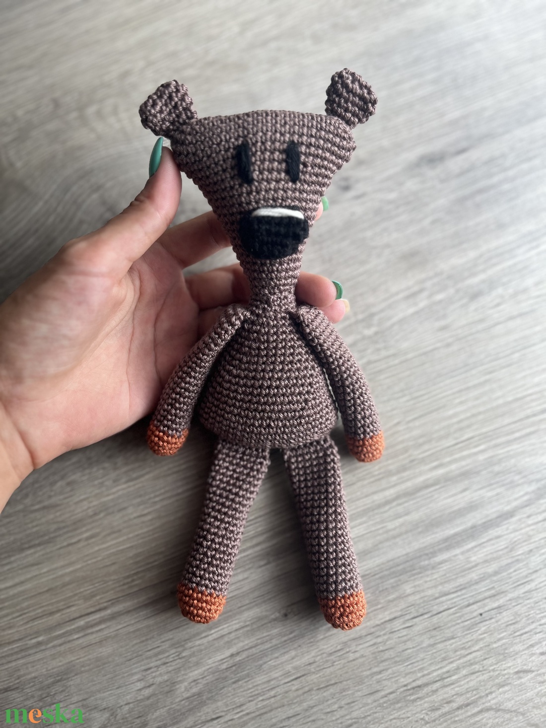 Horgolt Teddy maci - játék & sport - plüssállat & játékfigura - maci - Meska.hu