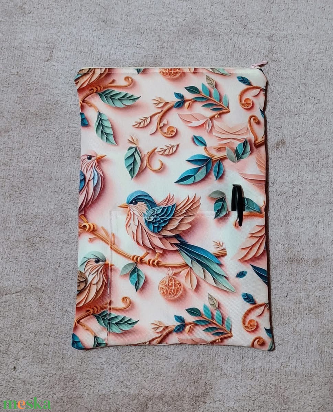 Egyedi madár mintás könyvtok/ tablet tok - könyv & zene - könyvtok - Meska.hu