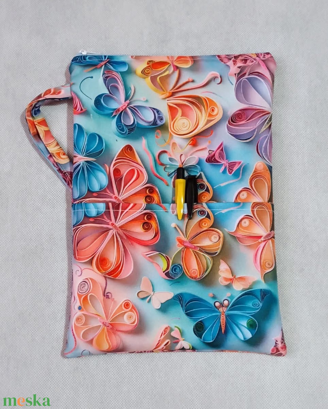 Egyedi lepke mintás könyvtok - könyv & zene - könyvtok - Meska.hu