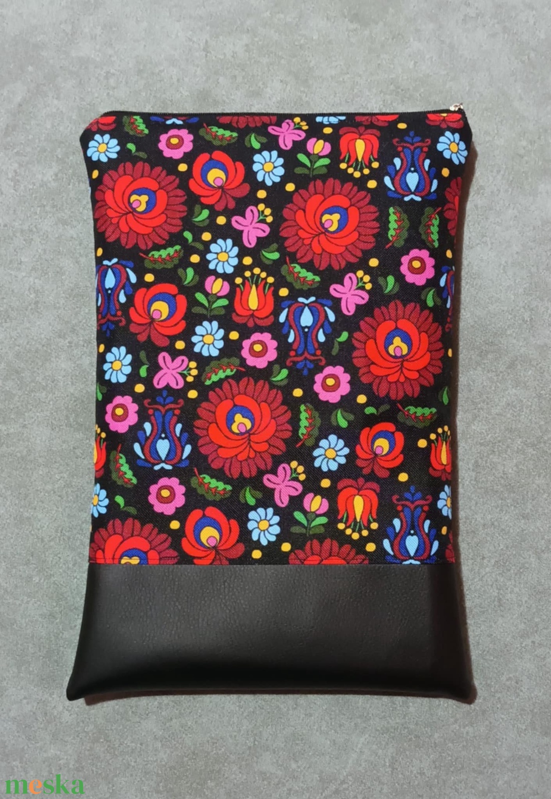 Egyedi fekete matyó mintás könyvtok/ e-book/ tablet tok - könyv & zene - könyvtok - Meska.hu