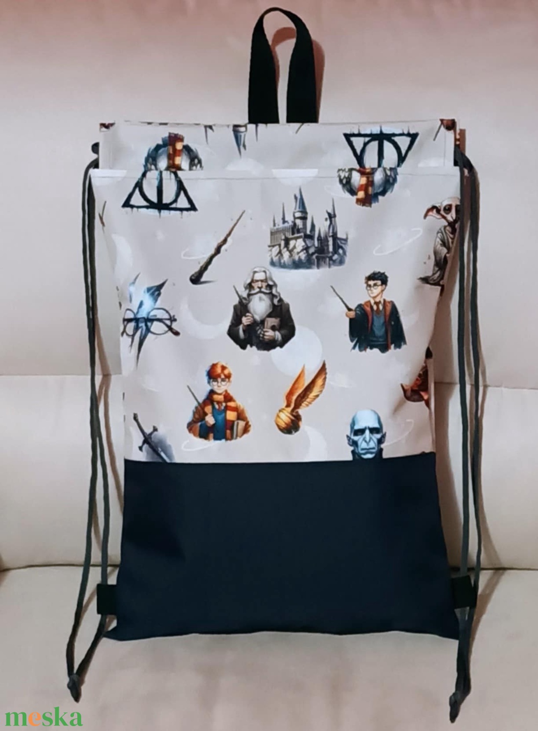Egyedi Harry Potter mintás vízálló hátizsák - táska & tok - hátizsák - hátizsák - Meska.hu