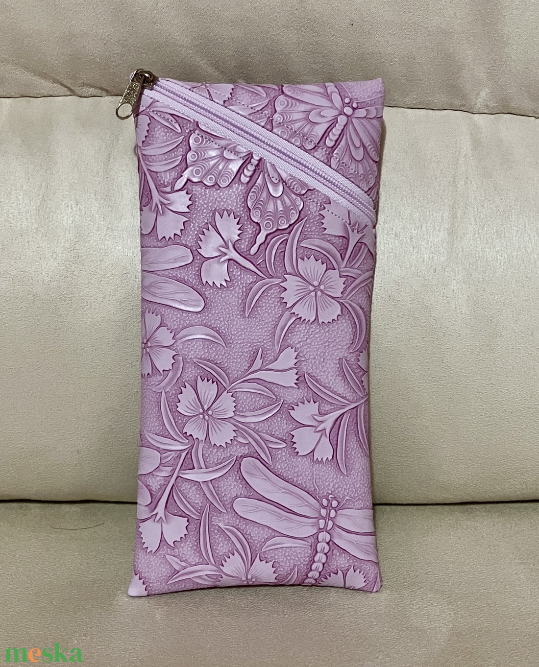 Cipzáros műbőr szemüvegtartó több színben  - táska & tok - pénztárca & más tok - szemüvegtok - Meska.hu