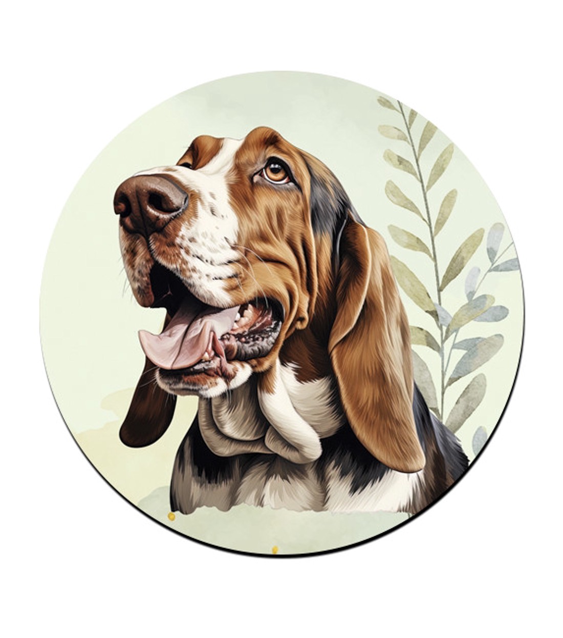 Basset Hound portré mintás bögre alátét -  - Meska.hu