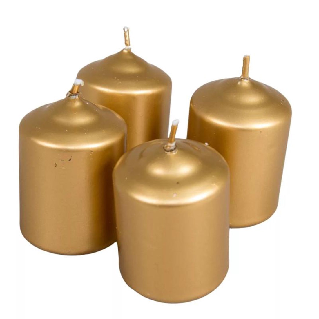 Metál adventi gyertya szett 40x60mm - arany -  - Meska.hu
