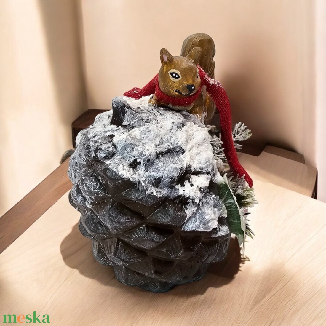 Mókusos havas kaspó  kézműves téli dekoráció - karácsony - adventi díszek - adventi asztaldísz - Meska.hu Mókusos havas kaspó  kézműves téli dekoráció - karácsony - adventi díszek - adventi asztaldísz - Meska.hu