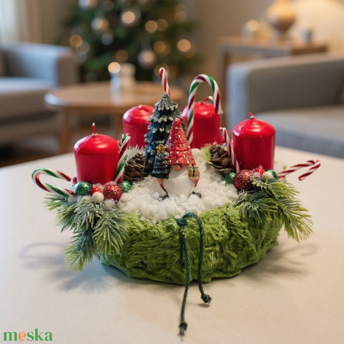 Online Workshop - Manós Adventi Koszorú - diy (csináld magad) - workshop & tanfolyam - Meska.hu