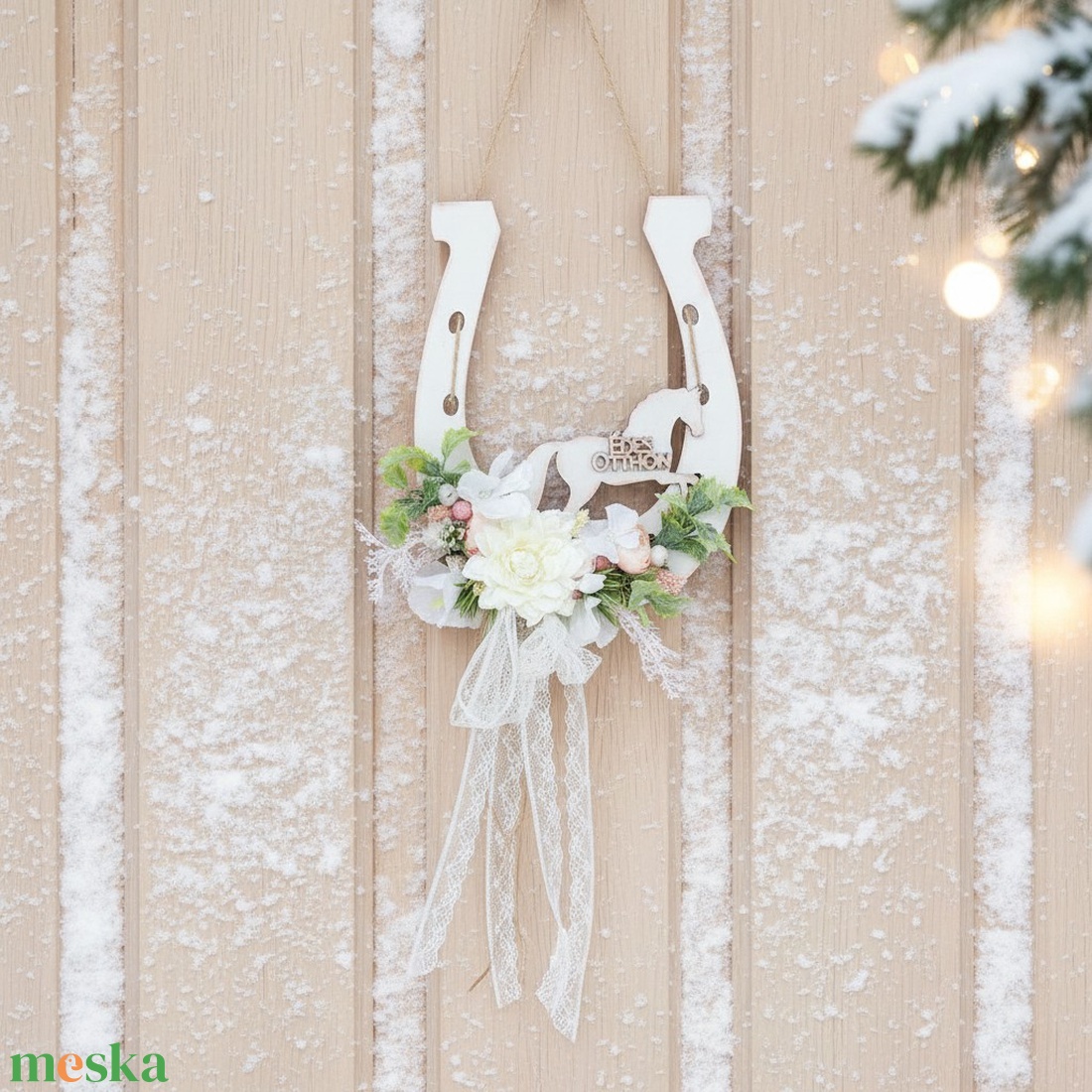 Szerencsehozó patkó ajtódísz - otthon & életmód - dekoráció - ajtó- és ablak dekoráció - ajtódísz & kopogtató - Meska.hu