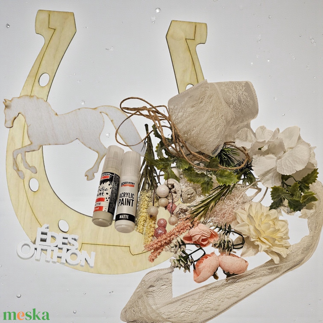 DIY Alkotócsomag + Online Workshop � Szerencsehozó Patkó Kopogtató a Ló Évében - diy (csináld magad) - workshop & tanfolyam - Meska.hu