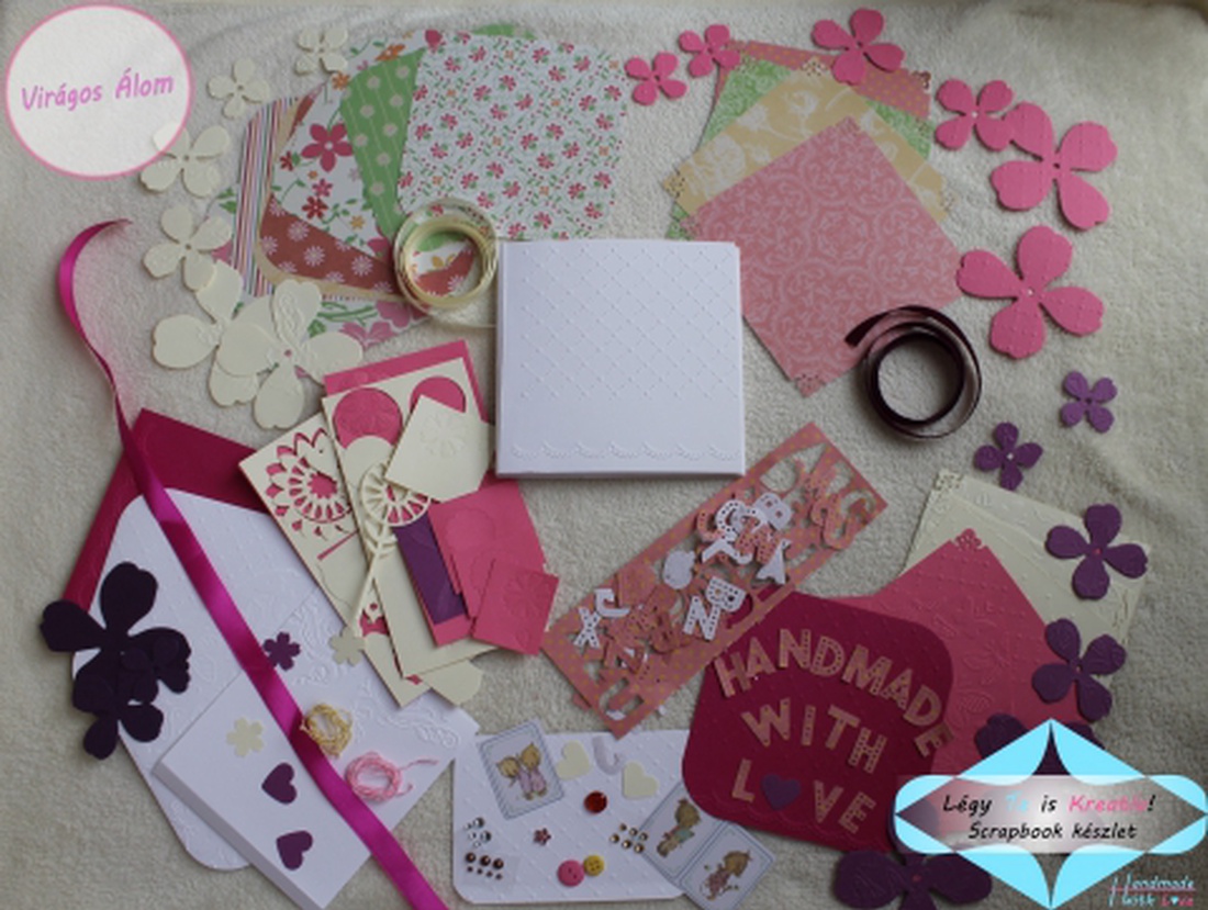 Virágos Álom -  Scrapbook készlet - Légy Te is kreatív! -  - Meska.hu