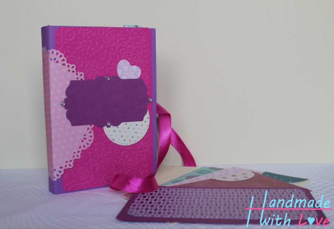 Csajos - Pink - Lila - Rózsaszín Scrapbook, Fotóalbum  -  - Meska.hu