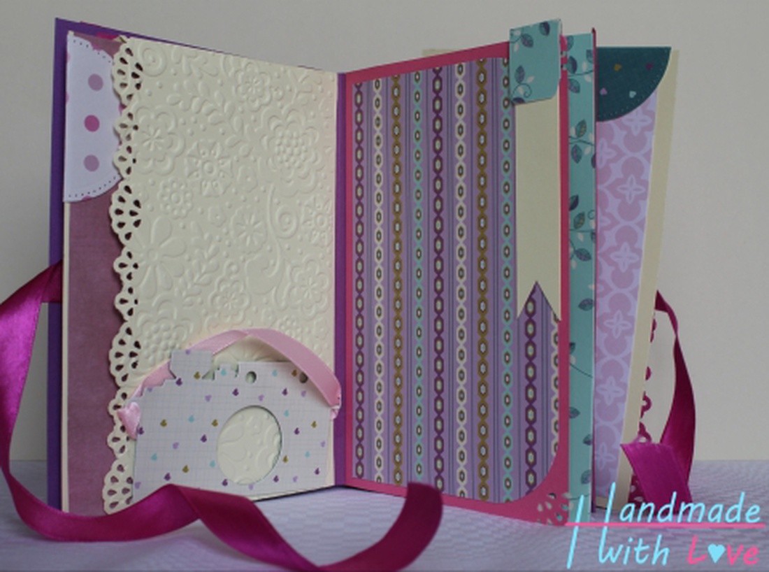 Csajos - Pink - Lila - Rózsaszín Scrapbook, Fotóalbum  -  - Meska.hu