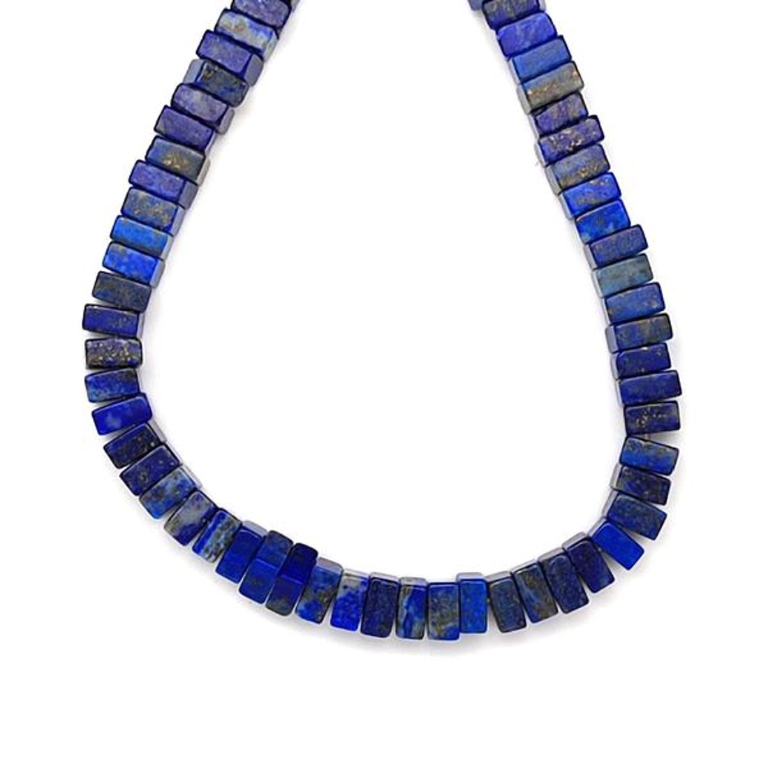 Lapis lazuli négyzetlap 6-7x3-4mm  ékszerkészítő alapanyag (füzér) - kellékek & szerszámok - ásvány alapanyag - ásványfüzér - Meska.hu