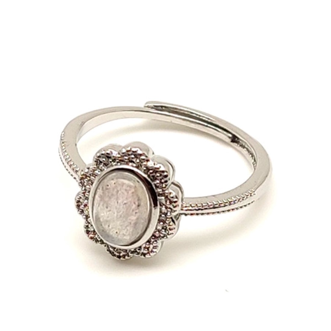 Energetizáló labradorit ásvány gyűrű állítható 8x5mm - ékszer - gyűrű - Meska.hu