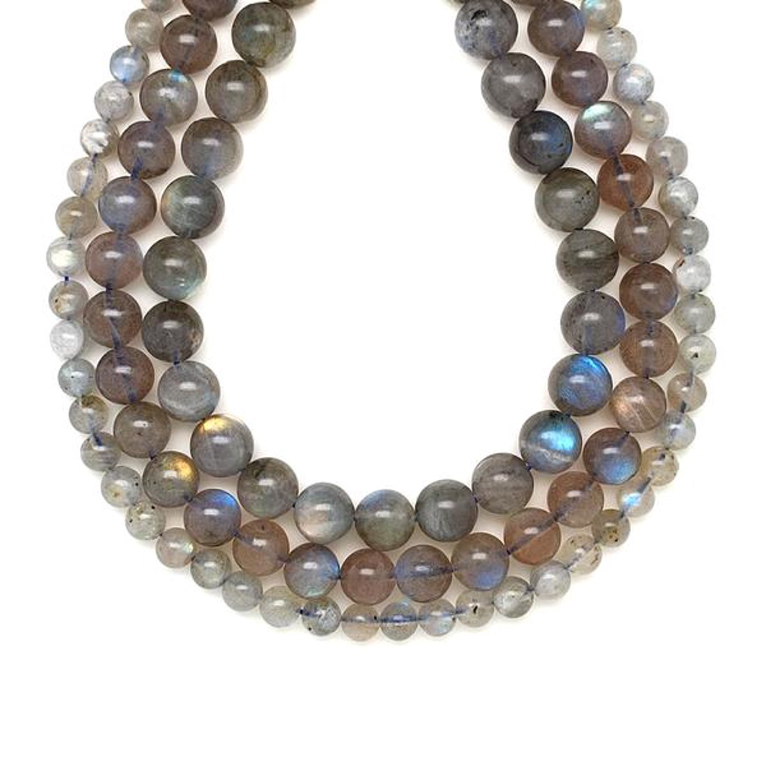 Labradorit golyó AA 9-10mm ékszerkészítő alapanyag (füzér) - kellékek & szerszámok - ásvány alapanyag - ásványfüzér - Meska.hu