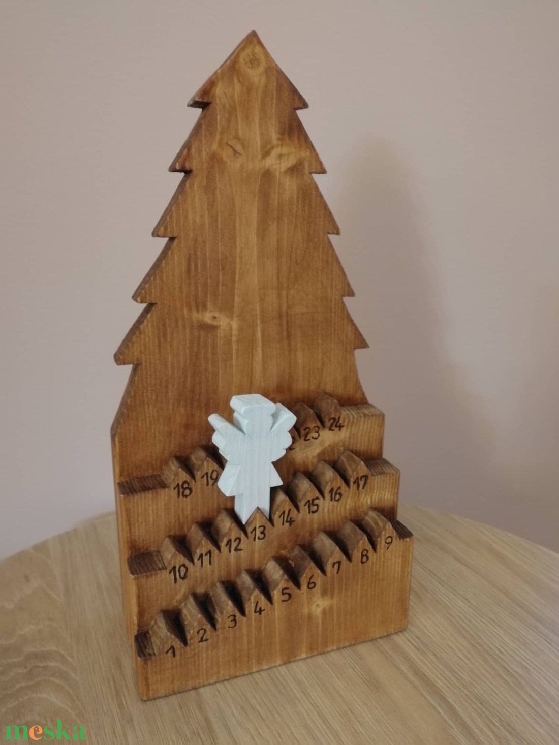 Adventi naptár, barna - karácsony - adventi díszek - adventi asztaldísz - Meska.hu Adventi naptár, barna - karácsony - adventi díszek - adventi asztaldísz - Meska.hu