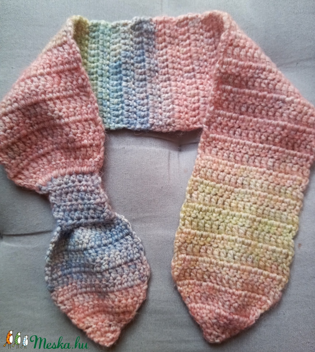 Horgolt sálacska - ruha & divat - sál, sapka, kendő - sál - Meska.hu