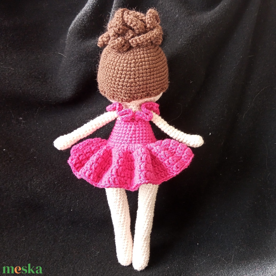 Horgolt baba - rózsaszín - játék & sport - baba & babaház - baba - Meska.hu
