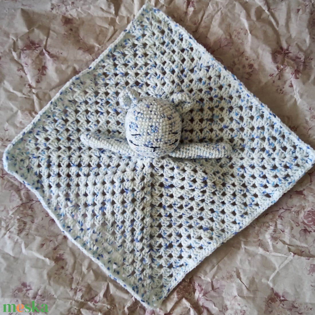 Macis szundikendő - kék - játék & sport - 3 éves kor alattiaknak - alvóka & rongyi - Meska.hu