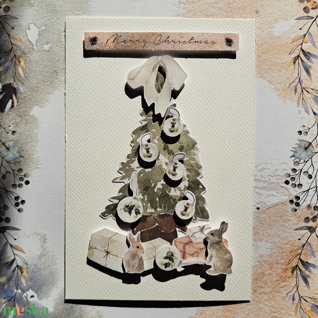 Kézműves karácsonyi képeslapok - karácsony - karácsonyi ajándékozás - karácsonyi képeslap, üdvözlőlap, ajándékkísérő - Meska.hu