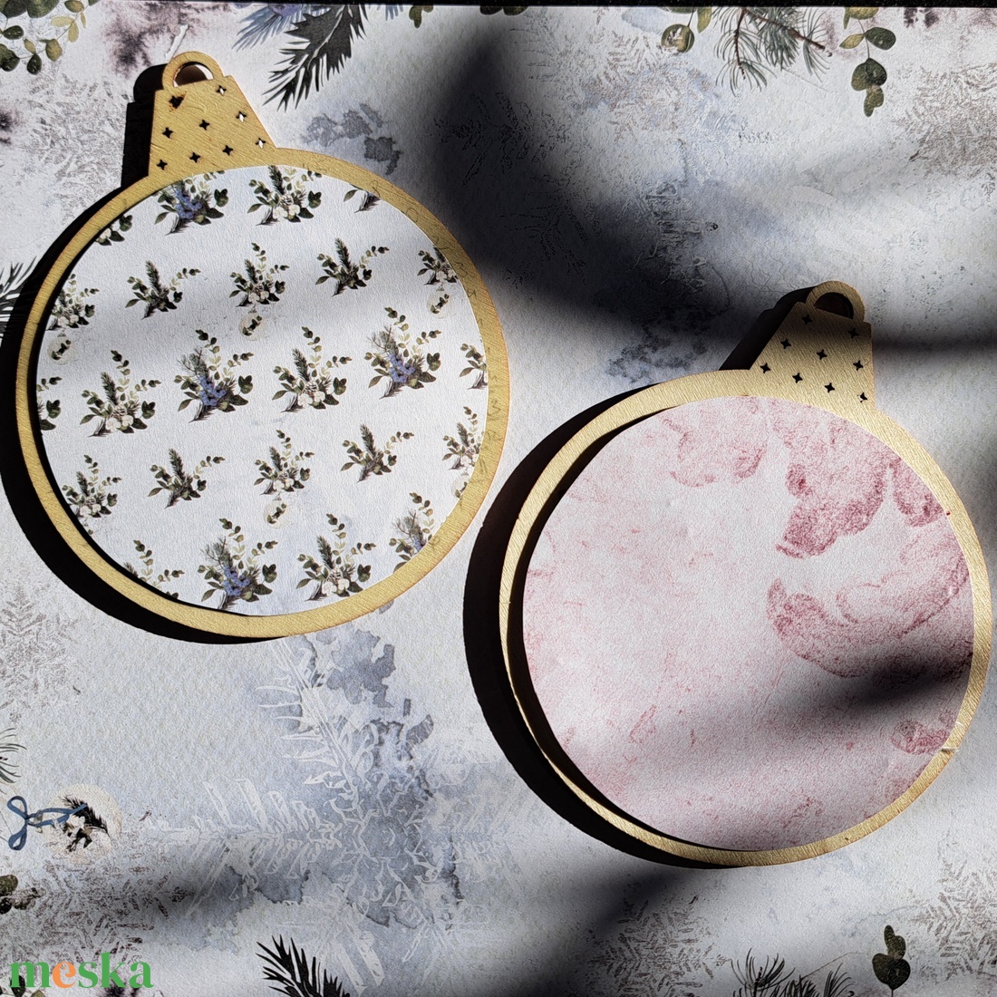 Keresztszemes karácsonyi dísz - karácsony - karácsonyi lakásdekoráció - karácsonyfadíszek - Meska.hu