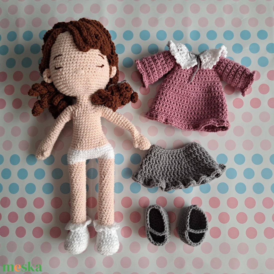 Bogi baba - levehető ruhákkal és cipővel - játék & sport - baba & babaház - baba - Meska.hu