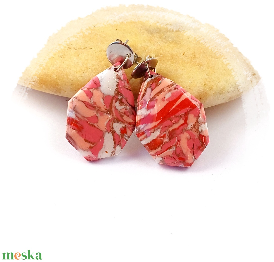 Cirmos, színes fülbevaló - ékszer - fülbevaló - lógó fülbevaló - Meska.hu